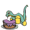 Dino_eats_cake