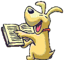 Yellow_dog_reads